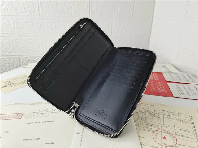 Louis Vuitton Embossed Monogram Black Long Wallet 4
