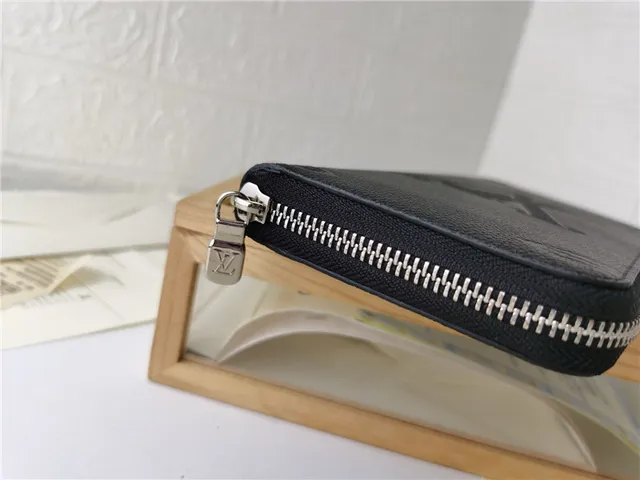 Louis Vuitton Embossed Monogram Black Long Wallet 5