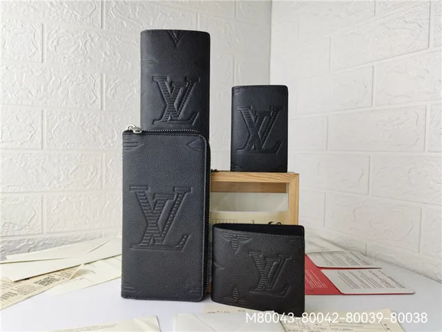 Louis Vuitton Embossed Monogram Black Long Wallet 8
