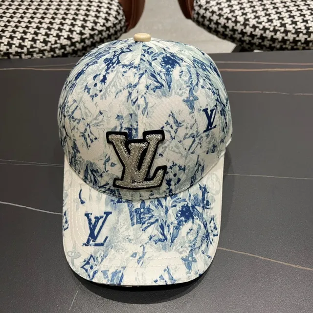 Louis Vuitton Gorra de béisbol con estampado floral monograma 3