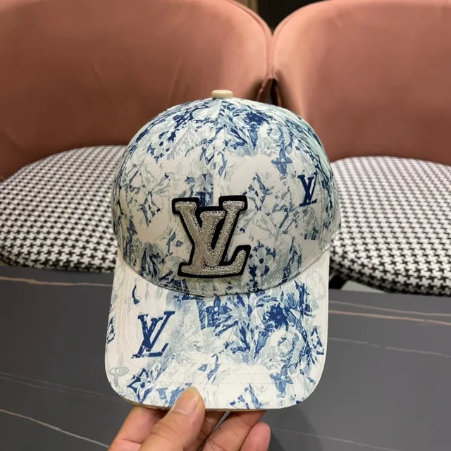 Louis Vuitton Gorra de béisbol con estampado floral monograma 6