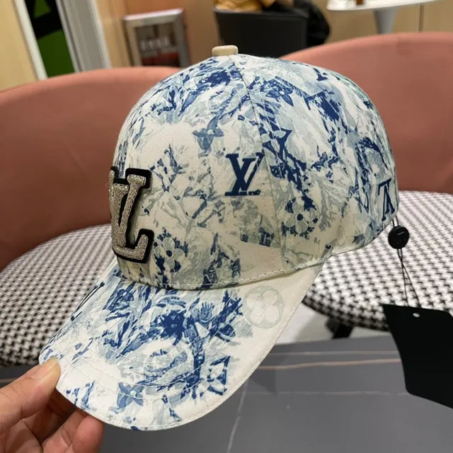 Louis Vuitton Gorra de béisbol con estampado floral monograma 8