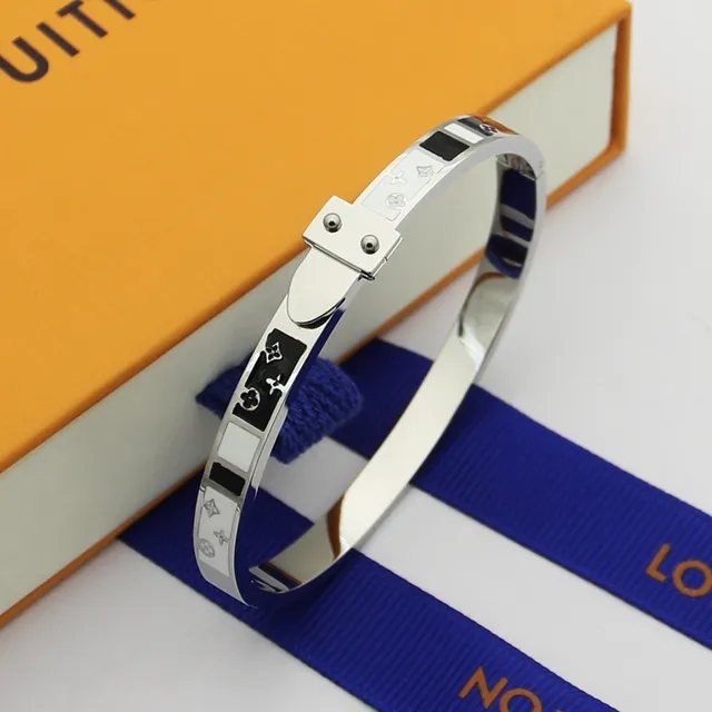 Louis Vuitton سوار ذهبي أسود هنجد بانج إنليه مينا 3