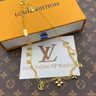 Colar Louis Vuitton Dourado Multi-Charm Monogram