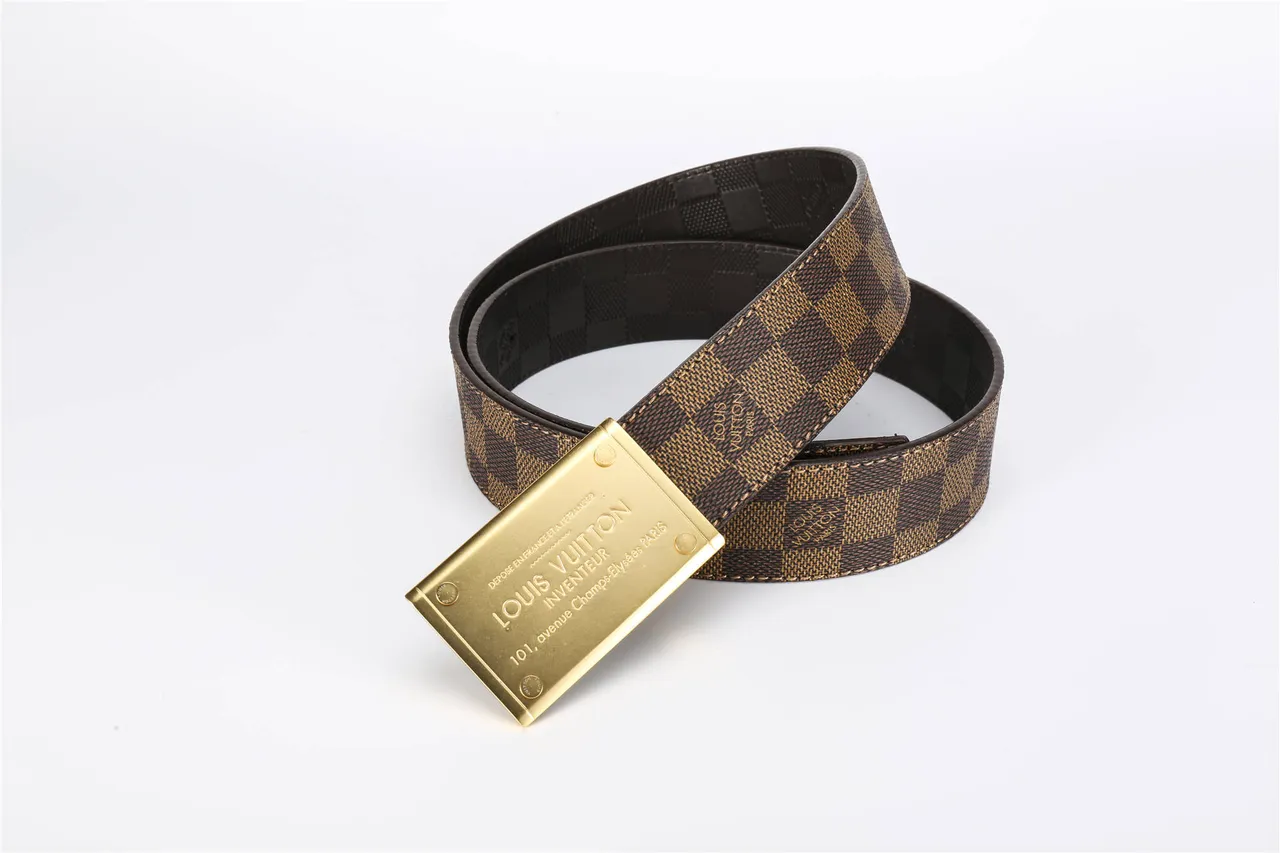 Louis Vuitton Inventeur Damier Ebène Cinturón de cuero 3