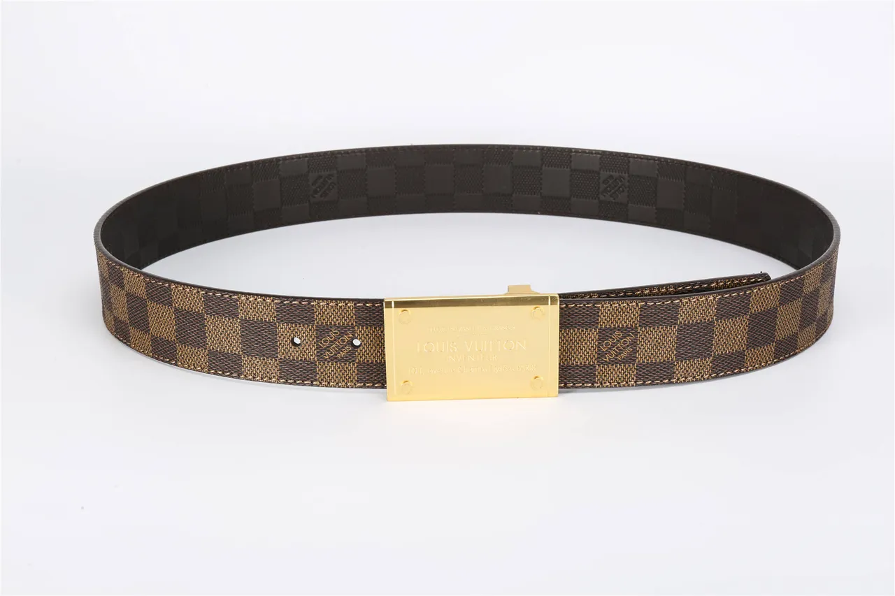 Louis Vuitton Inventeur Damier Ebène Cinturón de cuero 9