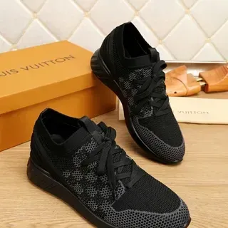 Louis Vuitton 针织花纹黑色生活方式运动鞋