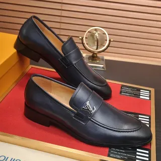 Louis Vuitton Loafer Noir Cuir Penny