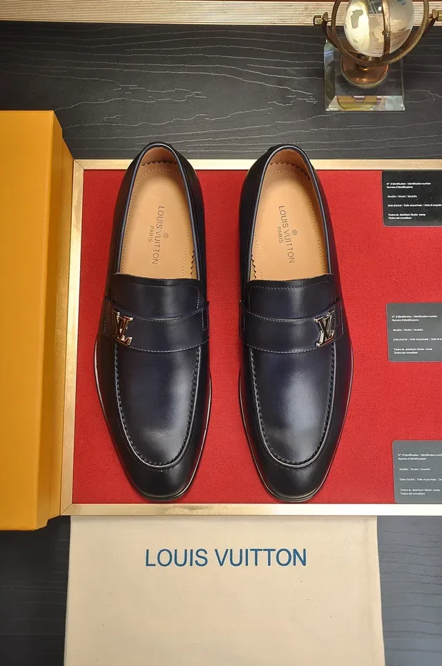Louis Vuitton Loafer Black Leather Penny Loafer 5