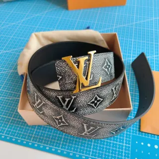 Louis Vuitton LV পট্টা মোনোগ্রাম টেক্সচার্ড চামড়া পট্টা