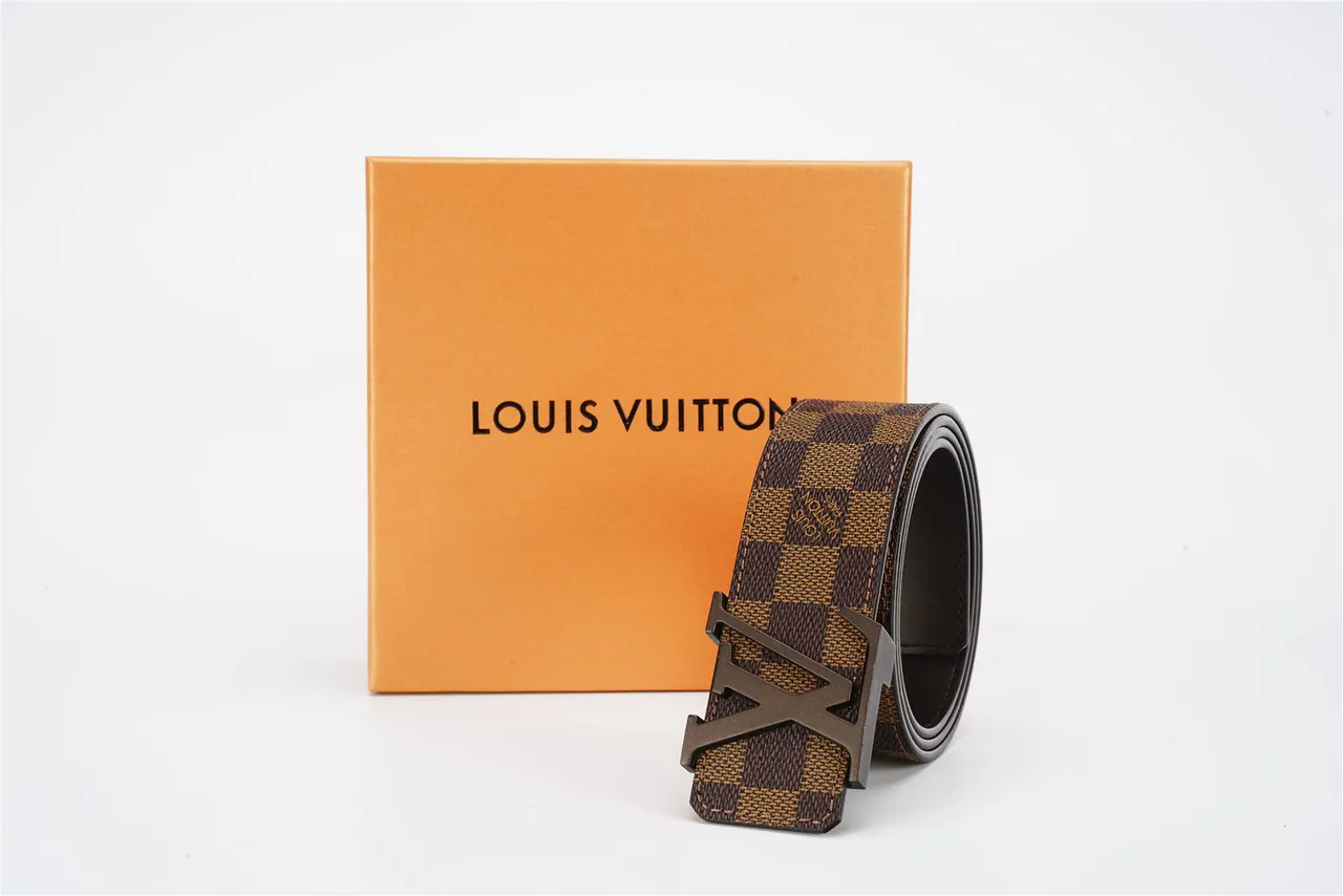 Louis Vuitton LV Initiales Damier Ebène Reversible Leather Belt 5
