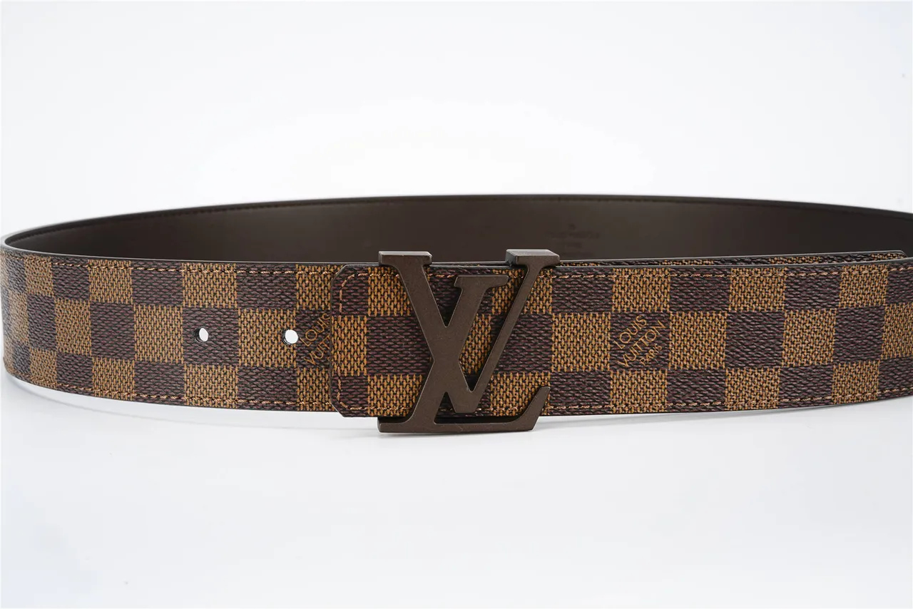 Louis Vuitton LV Initiales Damier Ebène Reversible Leather Belt 8