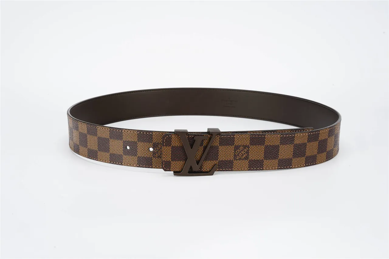 Louis Vuitton LV Initiales Damier Ebène Reversible Leather Belt 9