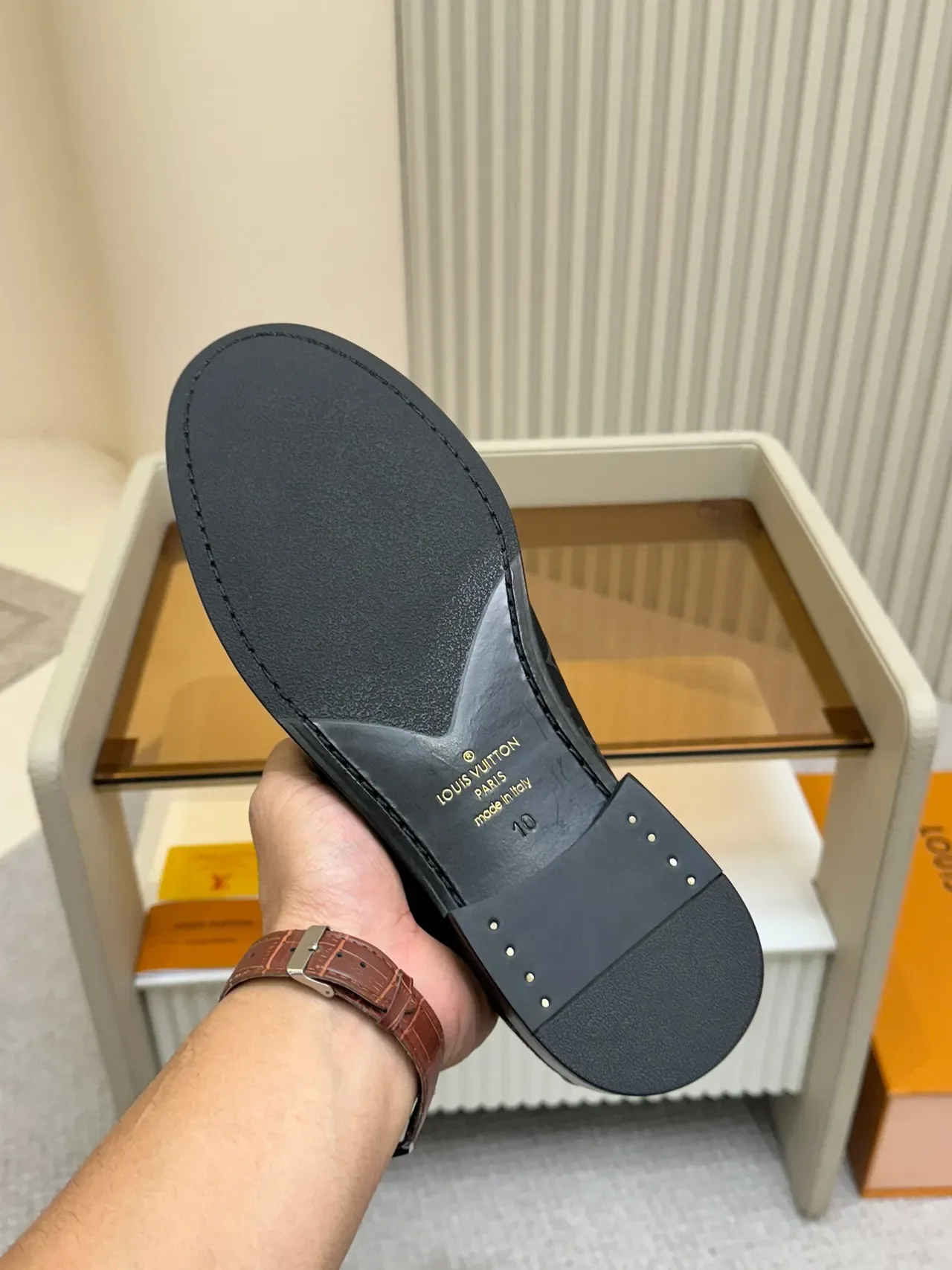 Louis Vuitton LV Loafer Black Monogram Canvas Patent Leather Loafers 2