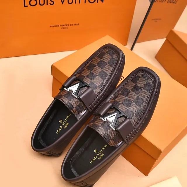 Louis Vuitton LV Loafer Brown Damier Ebène Canvas Loafers 3