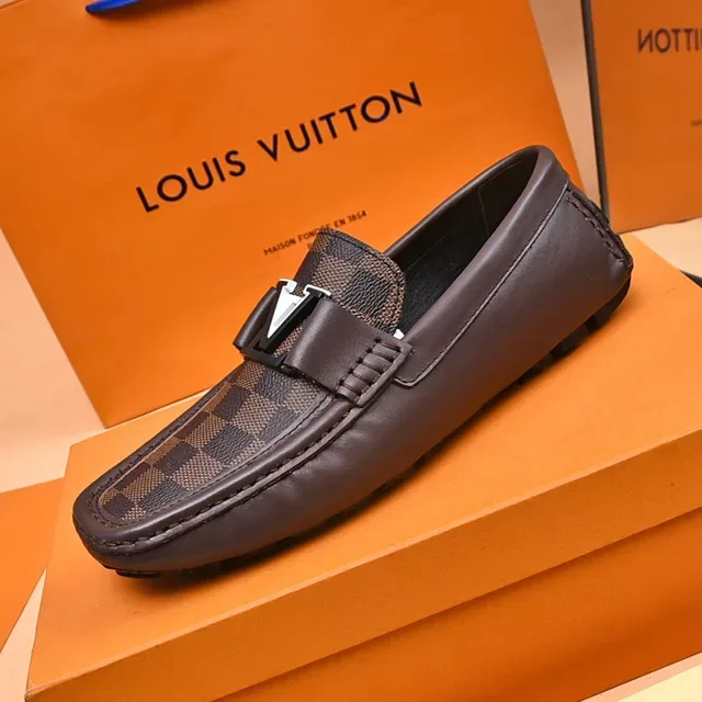 Louis Vuitton LV Loafer Brown Damier Ebène Canvas Loafers 5