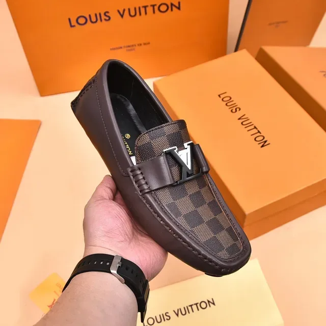 Louis Vuitton LV Loafer Brown Damier Ebène Canvas Loafers 6