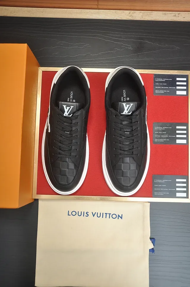 Louis Vuitton LV Trainer Black White Low-Top Monogrammed Lifestyle Sneakers 5