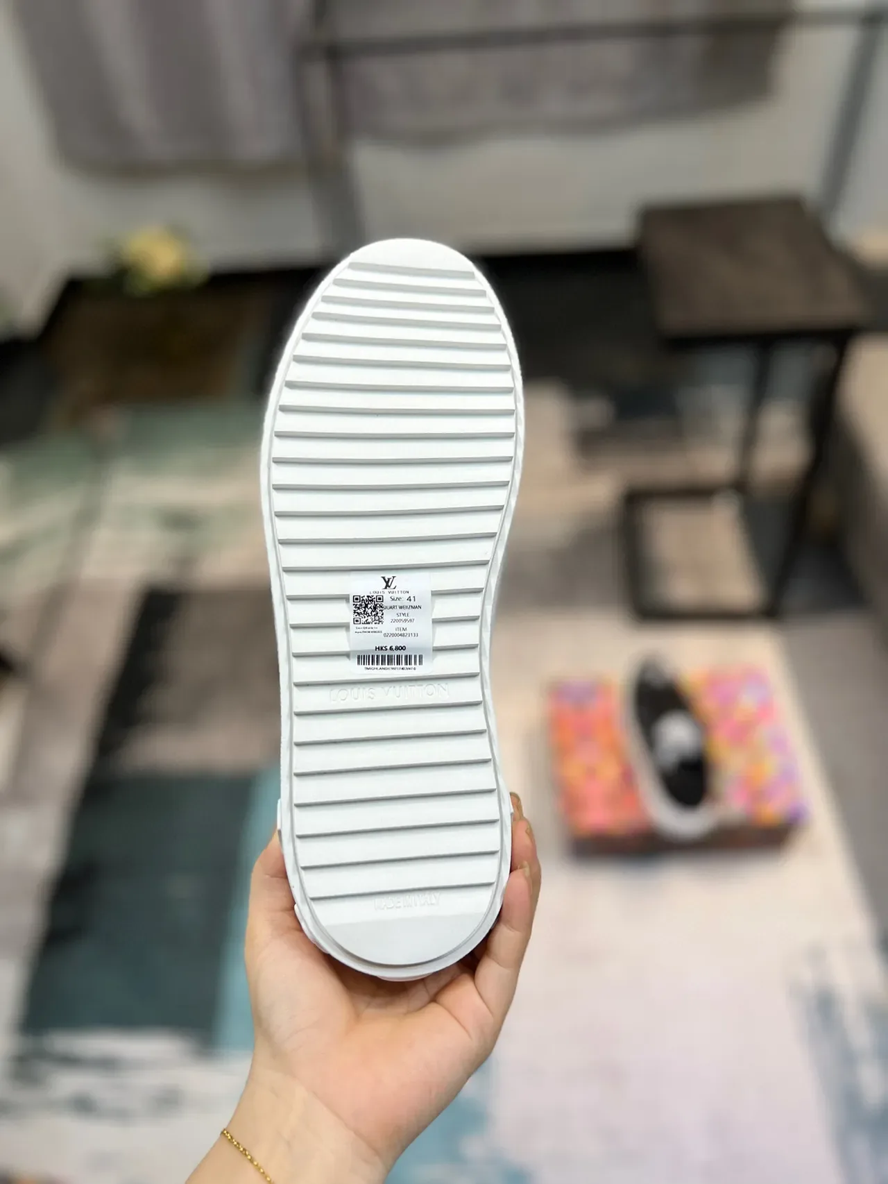 Louis Vuitton LV Trainer Black White Monogram-Printed Mesh And Leather Upper Platform Sole Lifestyle Sneakers 9
