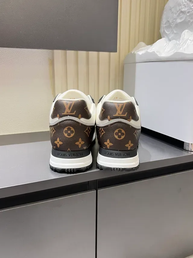 Louis Vuitton LV Trainer Brown White Monogram Canvas Leather Panels Lifestyle Sneakers 2