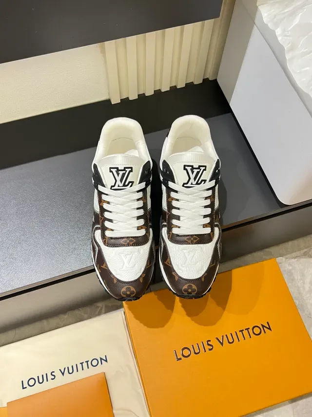 Louis Vuitton LV Trainer Brown White Monogram Canvas Leather Panels Lifestyle Sneakers 5