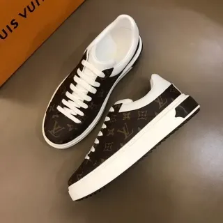 Louis Vuitton LV Trainer 棕白印花帆布厚底生活方式运动鞋