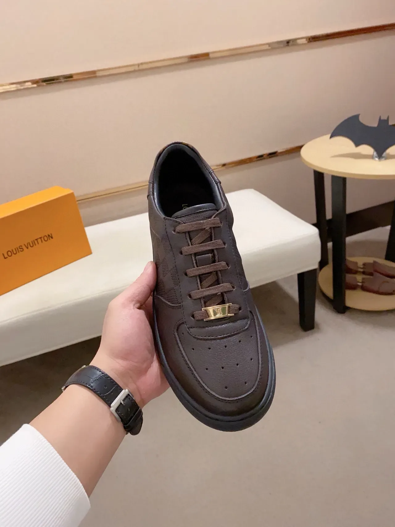 Louis Vuitton LV Trainer Dark Brown Monogram Lifestyle Sneakers 2