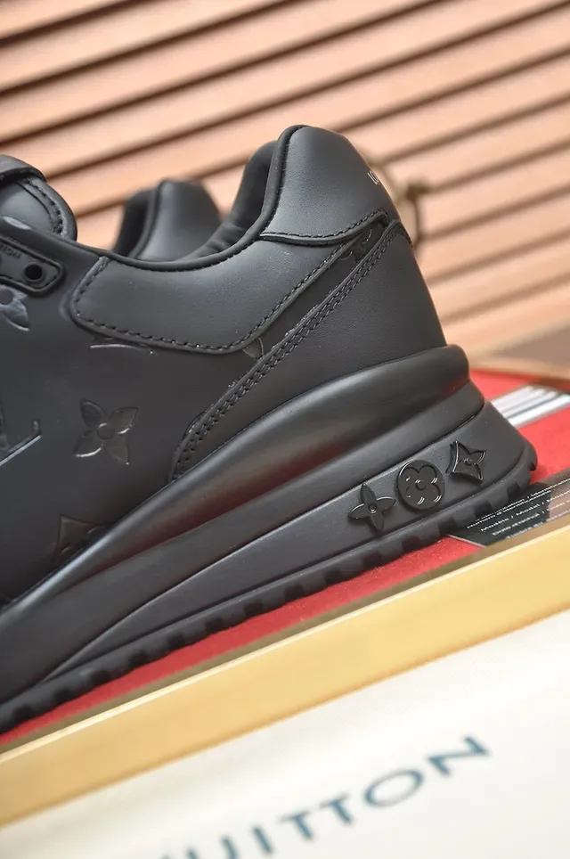 Louis Vuitton LV Trainer Monogram-Embossed Black Lifestyle Sneakers 2