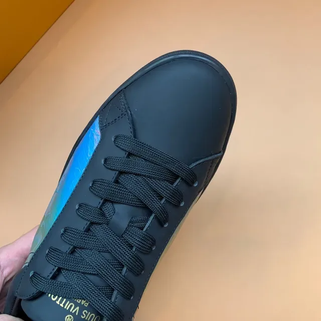 Louis Vuitton LV Trainer Navy Multicolor Low-Top Leather Upper Lifestyle Sneakers 4