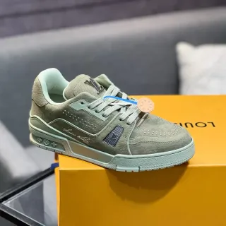 Louis Vuitton LV Trainer Tênis Estilo de Vida Verde Sage