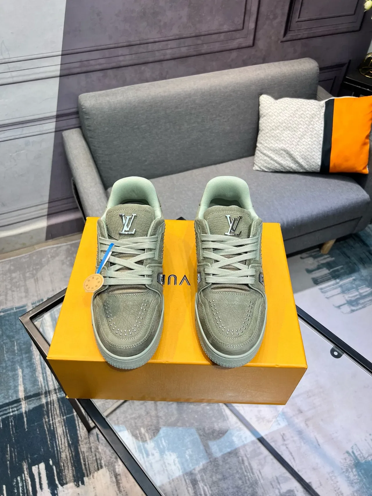 Louis Vuitton LV Trainer Zapatillas Estilo de Vida Verde Sage 2