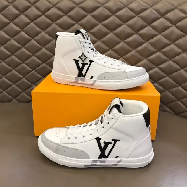 Louis Vuitton LV Trainer White Black High-Top Leather Lifestyle Sneakers 7