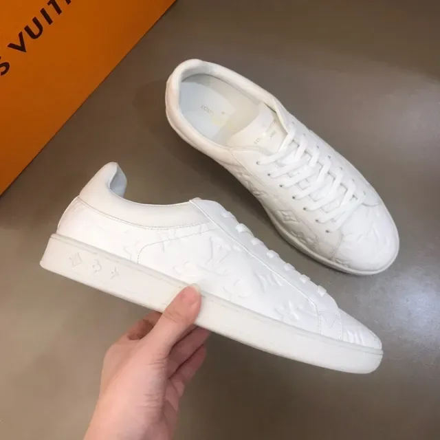 Louis Vuitton LV Trainer White Monogram-Embossed Low-Top Lifestyle Sneakers 8