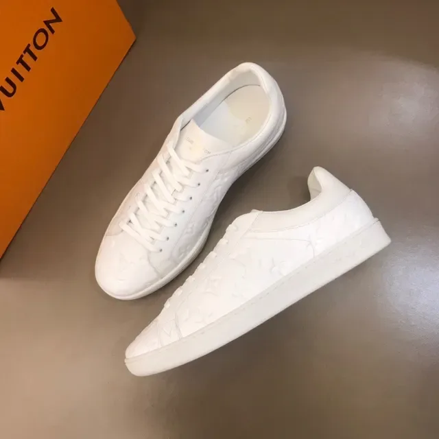 Louis Vuitton LV Trainer White Monogram-Embossed Low-Top Lifestyle Sneakers 9