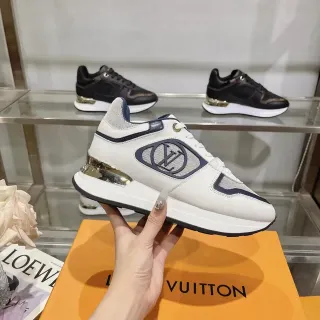 Louis Vuitton LV Trainer Zapatillas Lifestyle Blanc Navy Monogrammed Panel Lateral Oval Malla Y Cuero