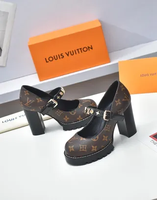 Louis Vuitton Monogram Canvas Patent Strap Mary Jane Shoes 9