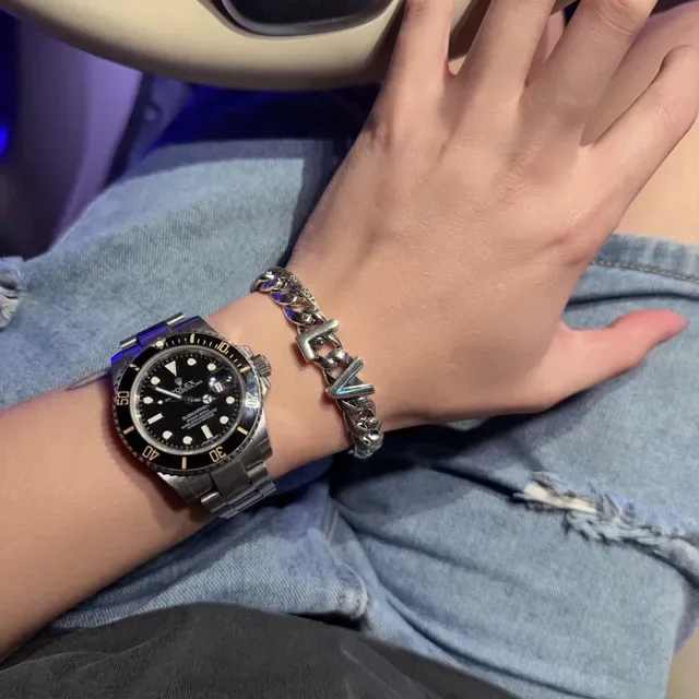 Louis Vuitton Monogram Chain Silver Bracelet 2