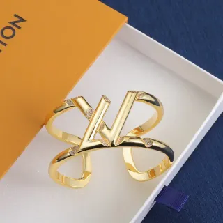 Louis Vuitton Monogram كاف سوار ذهبي باڤيه كريستال