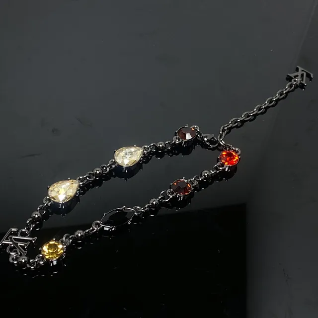 Louis Vuitton Multi-Gemstone Monogram Charm Bracelet 3