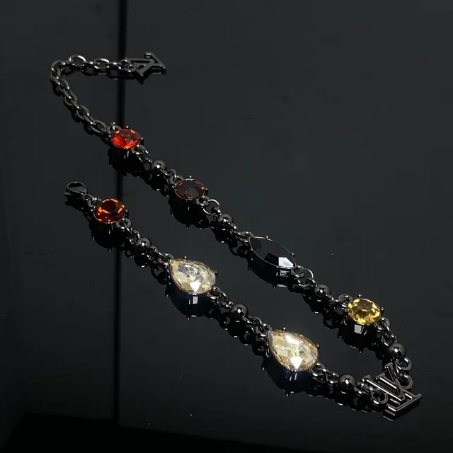 Louis Vuitton Multi-Gemstone Monogram Charm Bracelet 4