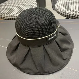 Louis Vuitton Pleated Brim Woven Bucket Hat