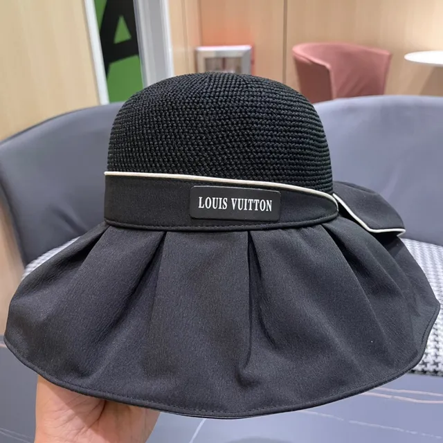Louis Vuitton प्लीटेड ब्रिम बुना बकेट टोपी 6