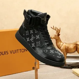 路易威登 Run Away 黑色 Monogram High-Top Lifestyle Sneakers
