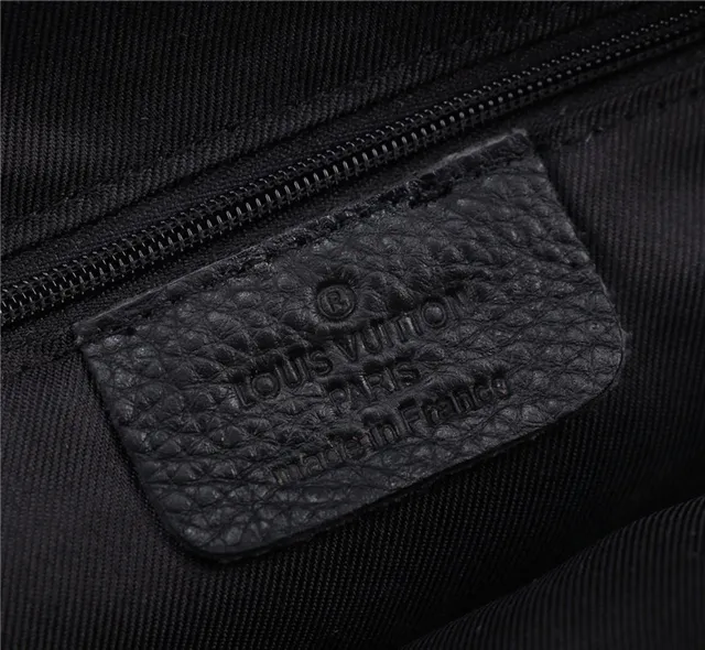 Louis Vuitton Run Away حقيبة كروس بودي أسود مبطن نسيج سلة 3