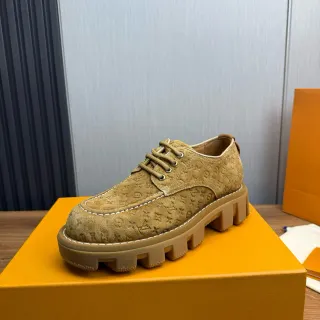 Louis Vuitton Run Away Monogram Suede Tan Casual Shoes