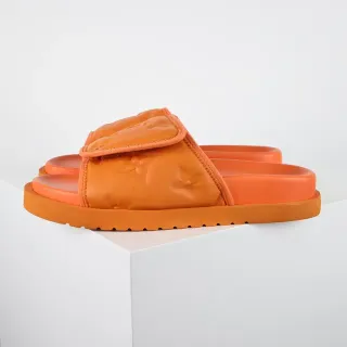 Louis Vuitton Run Away Slide Zapatillas Naranja Quilted Monograma