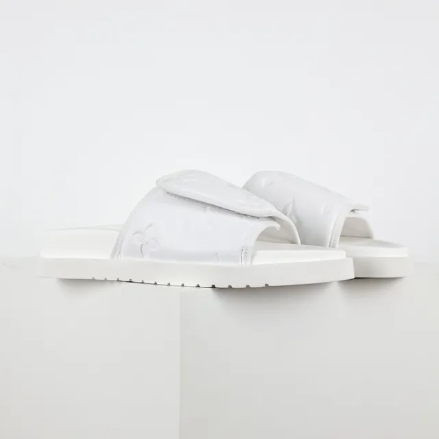 Louis Vuitton Run Away Slide Chanclas Blancas 3