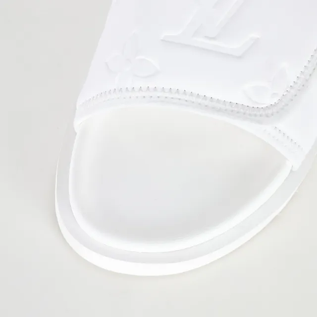 Louis Vuitton Run Away Slide Chanclas Blancas 5