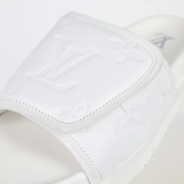 Louis Vuitton Run Away Slide Chanclas Blancas 6