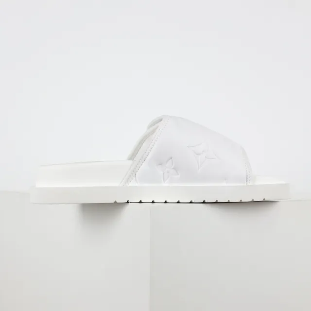 Louis Vuitton Run Away Slide Chanclas Blancas 7
